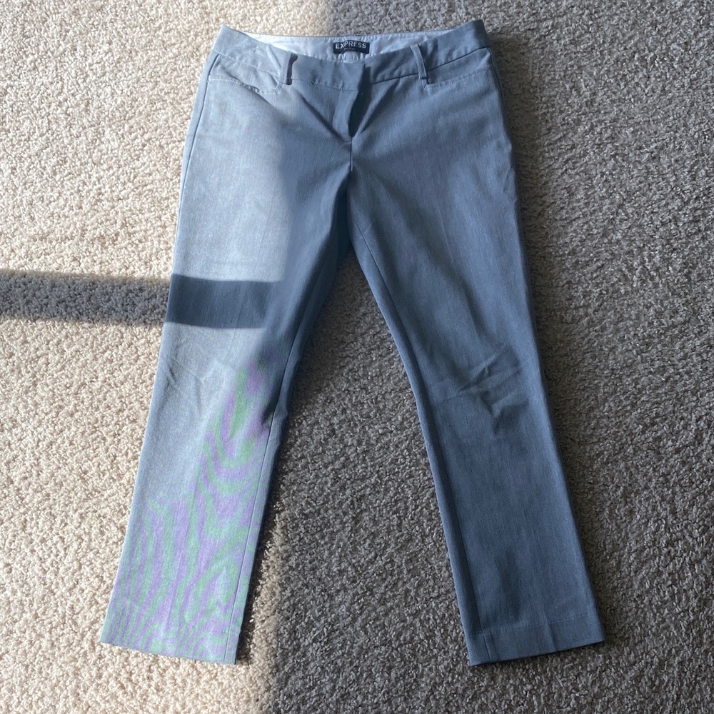 Express Light Gray Pantsuit